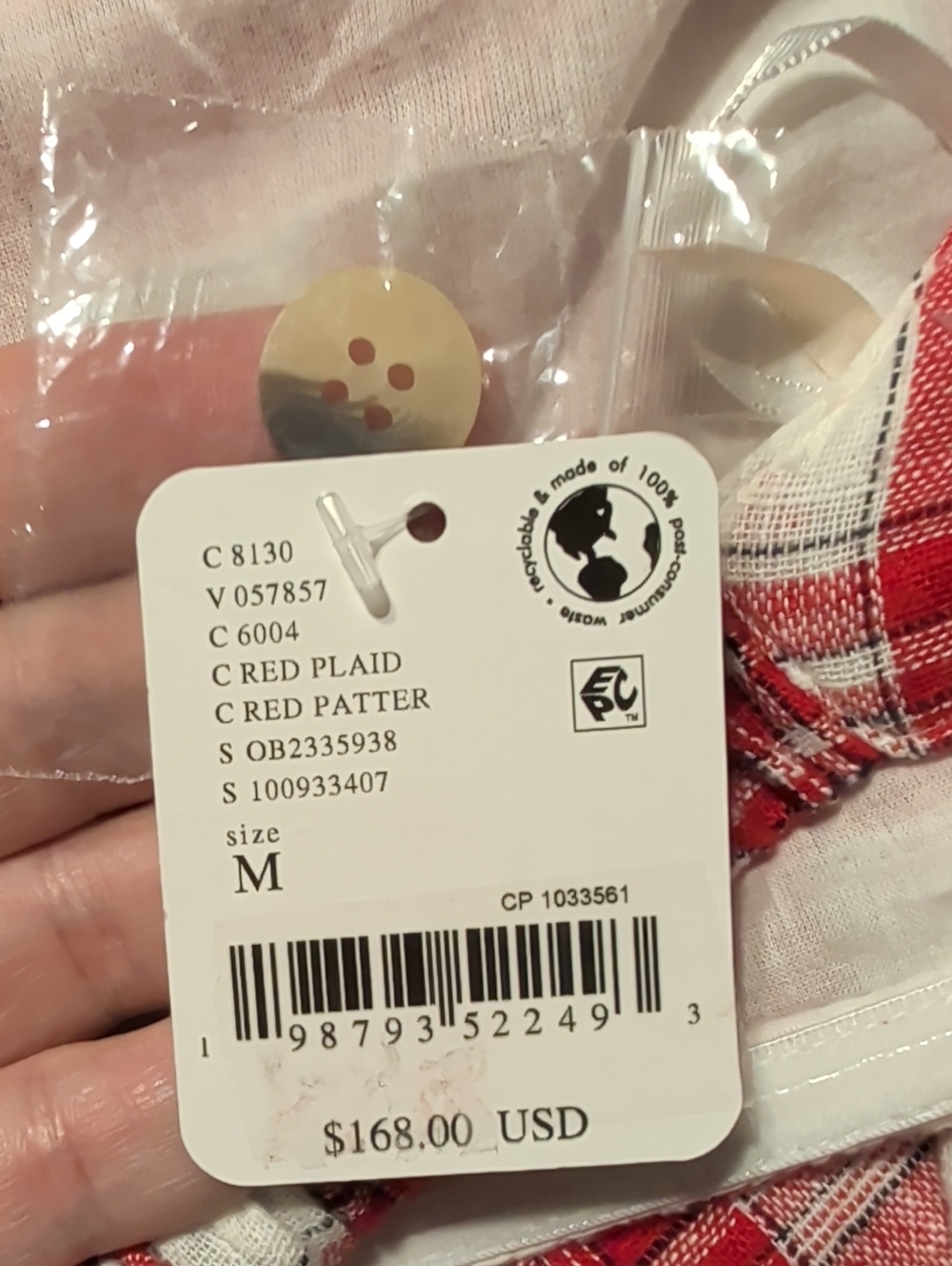 NWT Free People After You Set red And White plaid - Picture 12 of 12